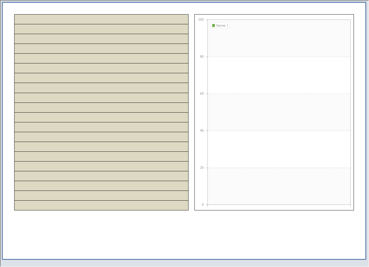 Expected output with 20 data records