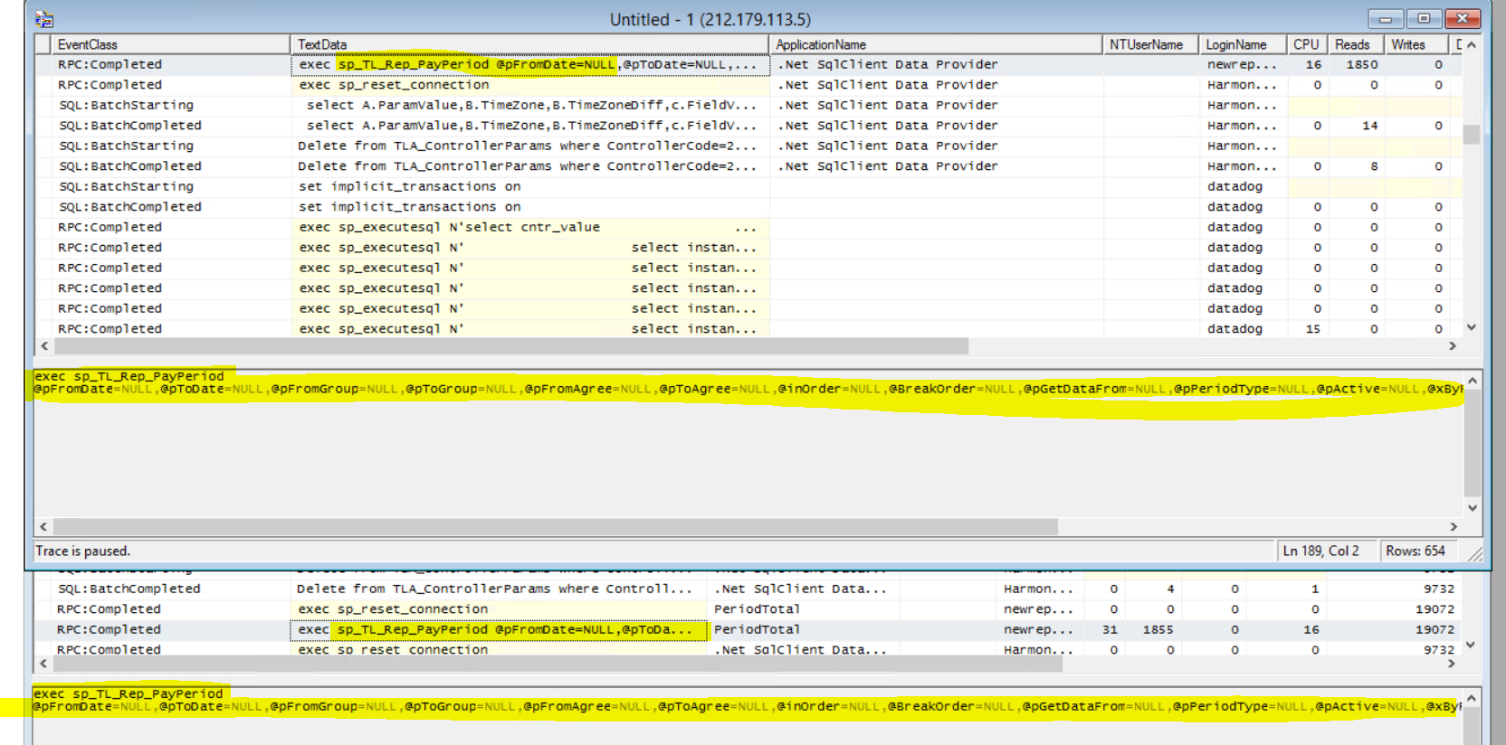 Null params in sql Server