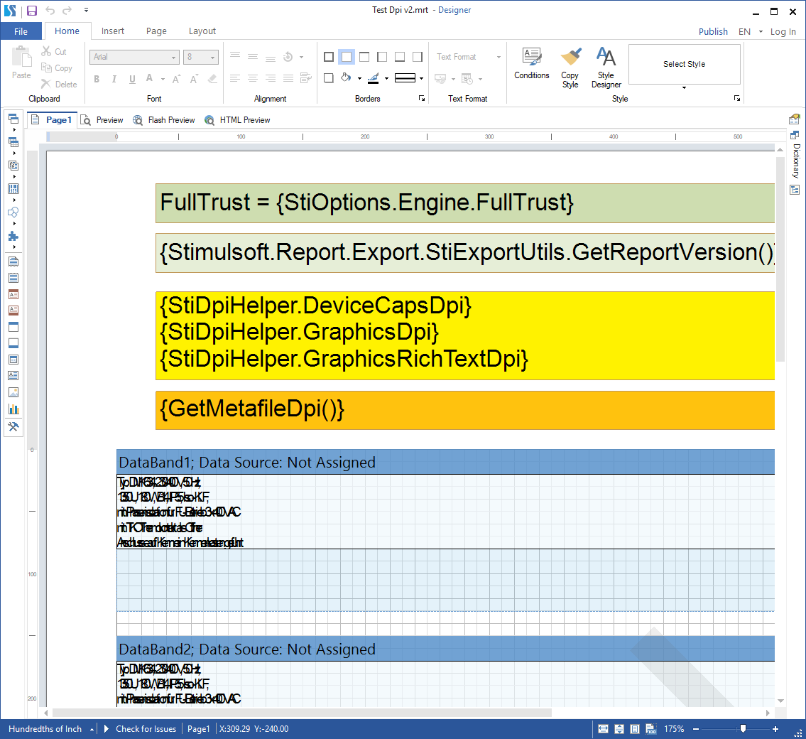 First open will see the problem but subsequently after preview, the problem gone if kept open other report format without close the designer