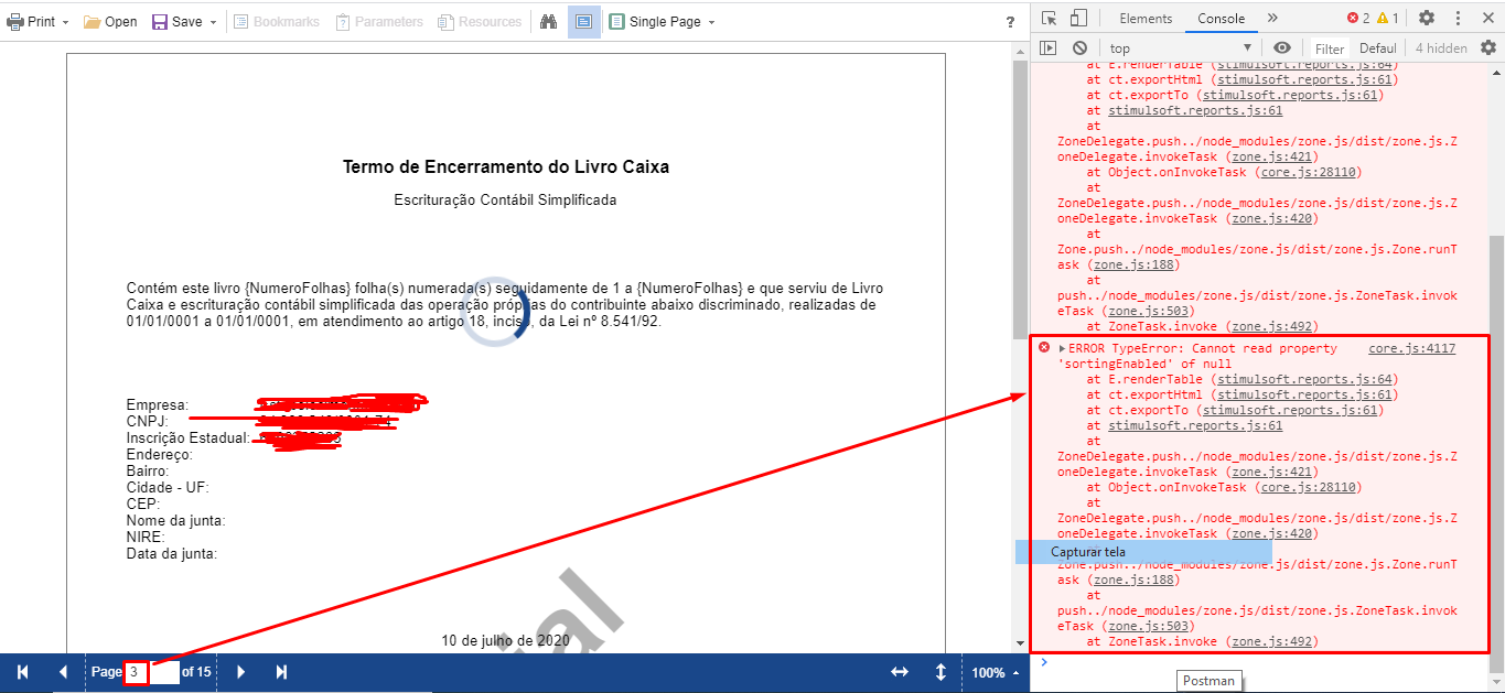 Cannot read property 'sortingEnabled' of undefined