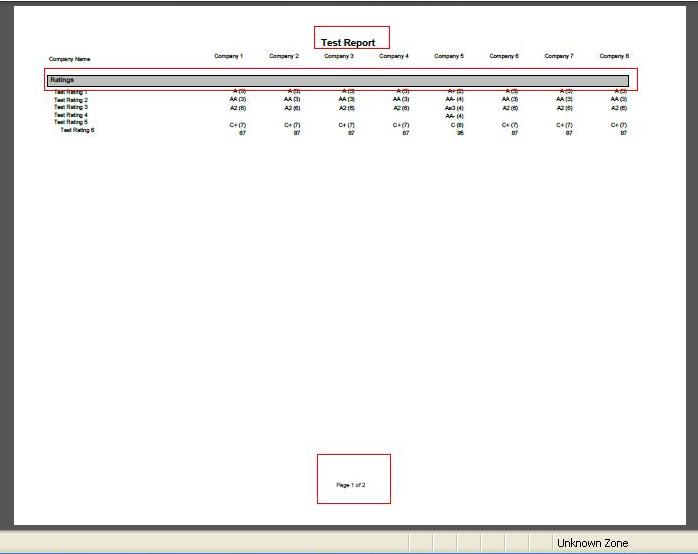 Report page 1