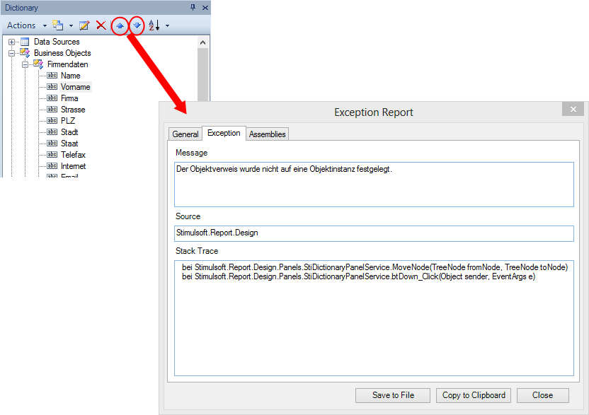 NullReferenceExcption when moving fields of business objects.png