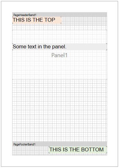 How the report looks like in the designer