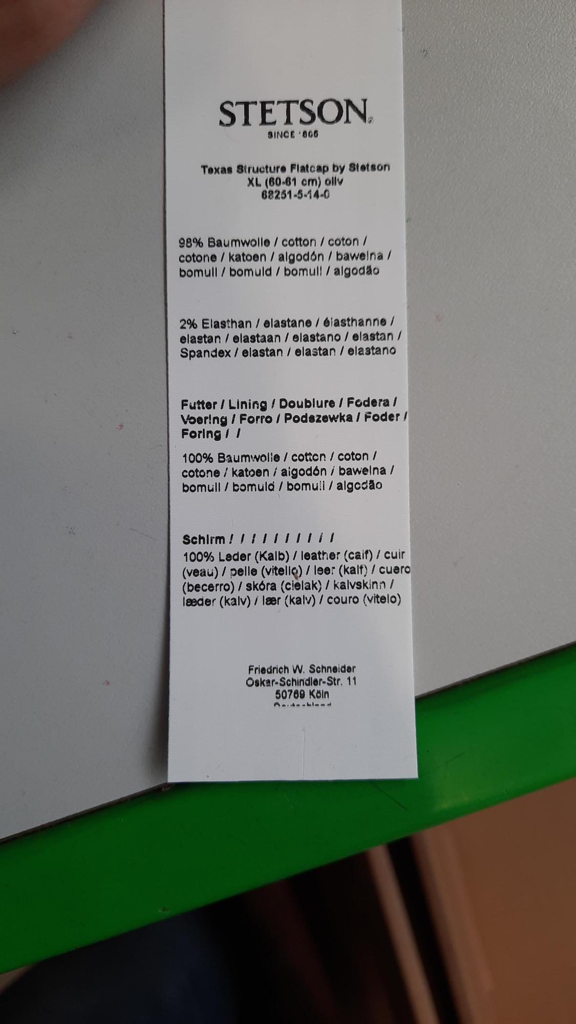 Foto des ausgedruckten Reports