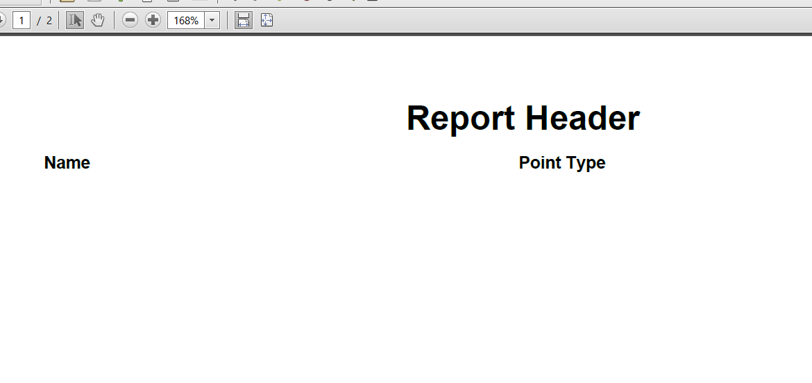 Only Header and row header gets printed in PDF