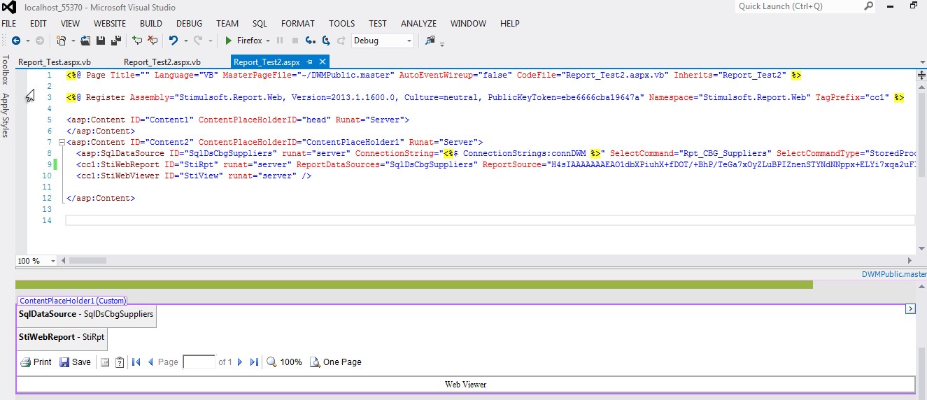 web page code