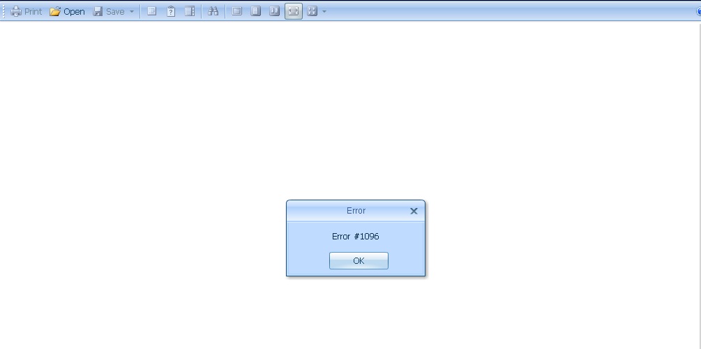 Error Screen Shot