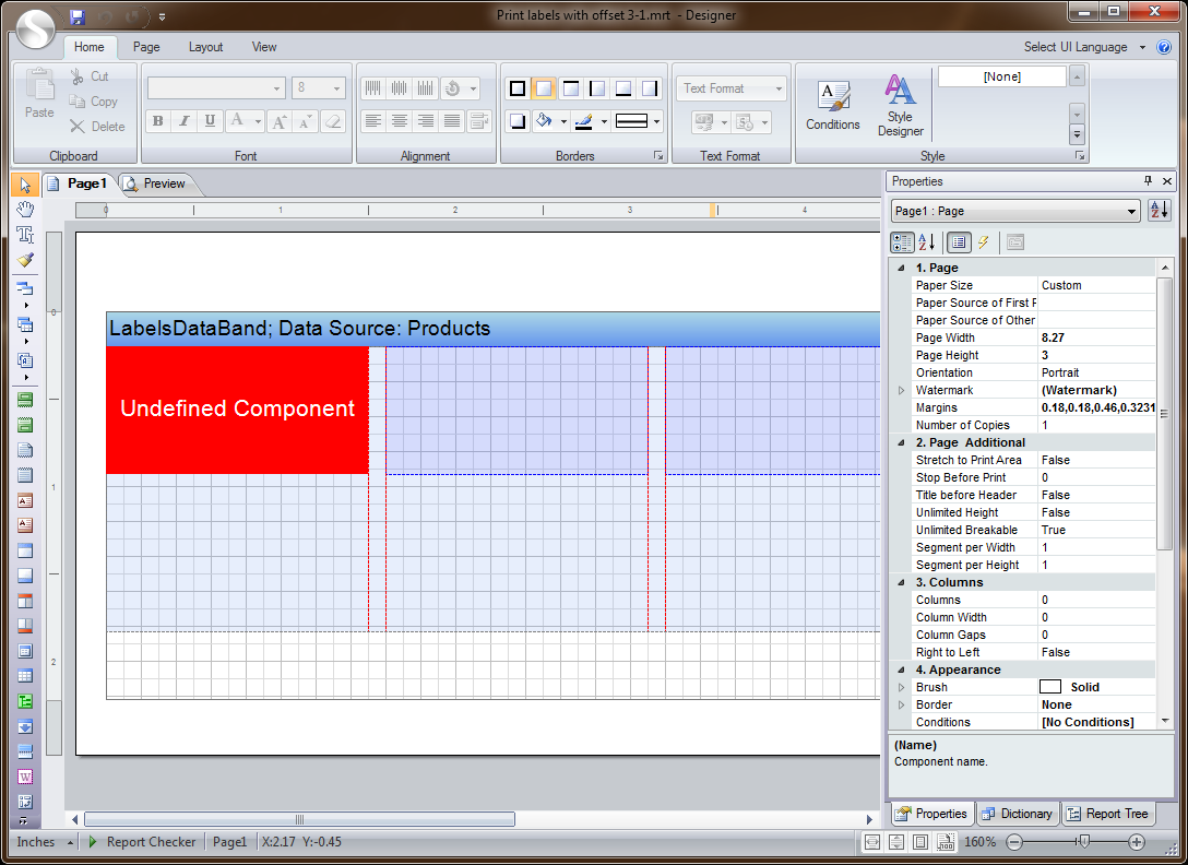 screen shoot of the error