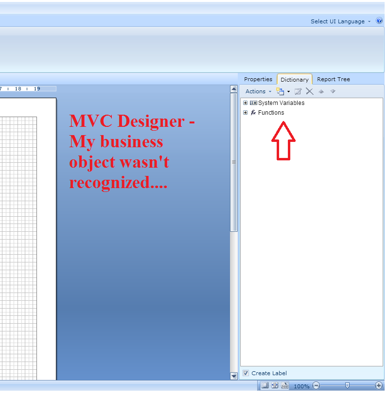 MVC Designer don't recognized my Business Object