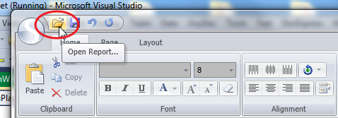 Open-Item in Quick-Access-Toolbar