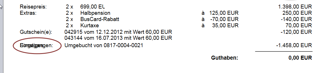 a screenshot of the rendered report with the visible problem.