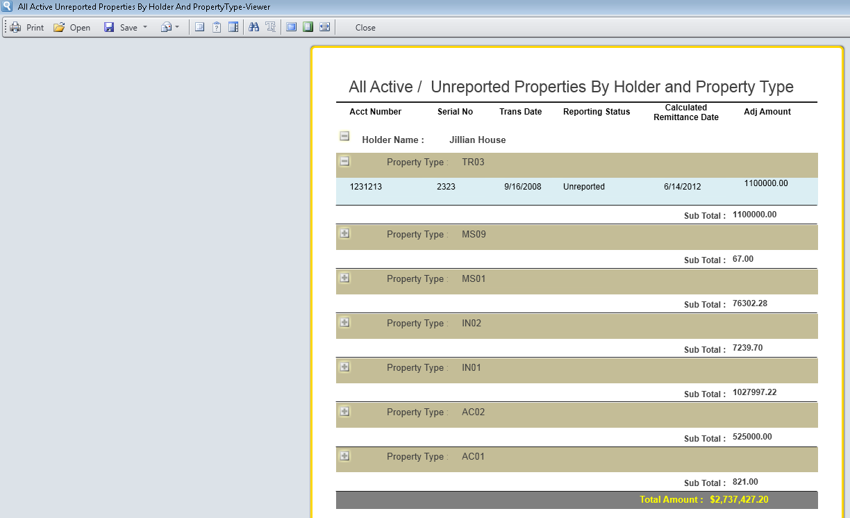 In ReportView mode where you can see the collapsing feature which is no more in img02