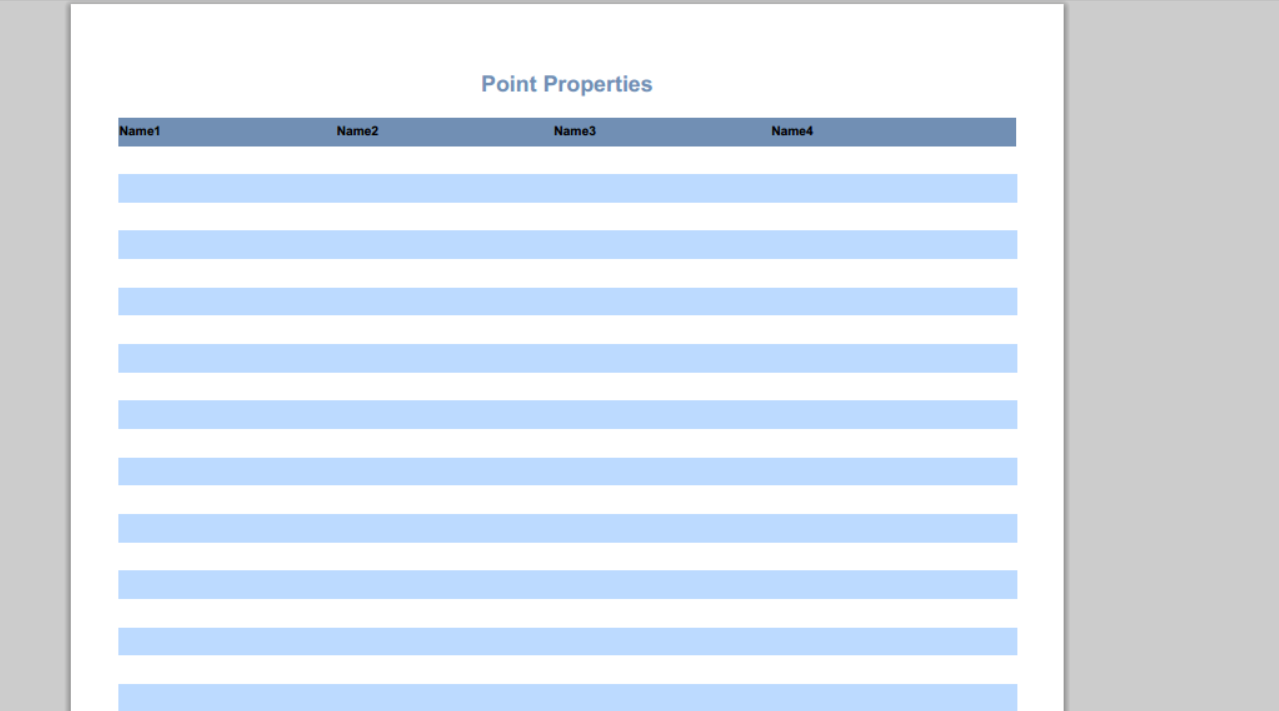 Blank Pdf report